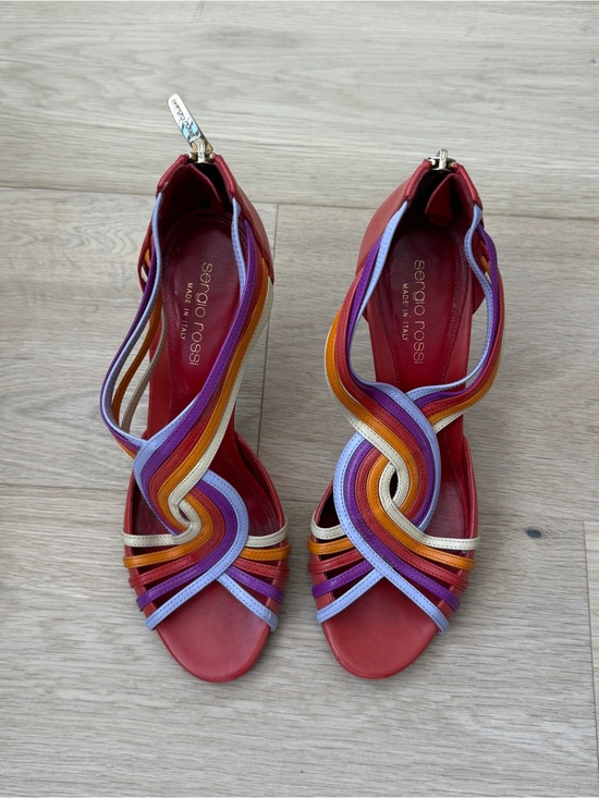 Sergio Rossi Shoes - Vintage Sergio Rossi Colorful Heels